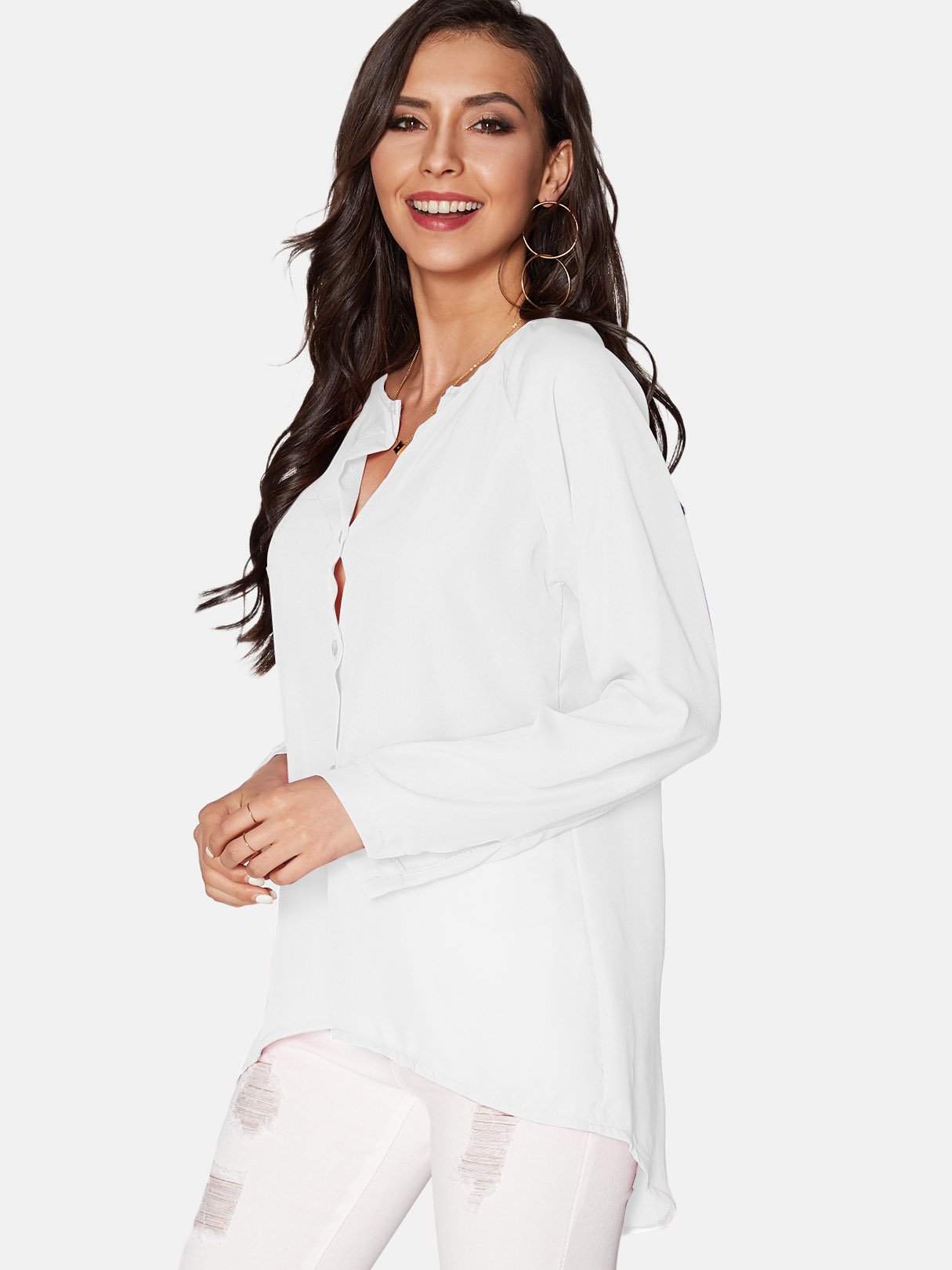 OEM Ladies White Blouses
