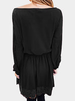 NEW FEELING Womens Black Casual Dresses