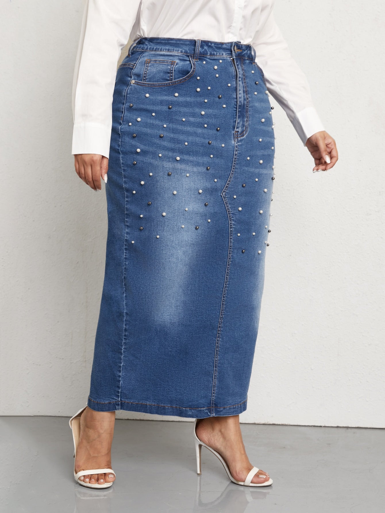 Plus Size Denim Skirts Producers