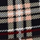 Tartan Short Sleeve Stand Collar Pencil Natural Midi Dress