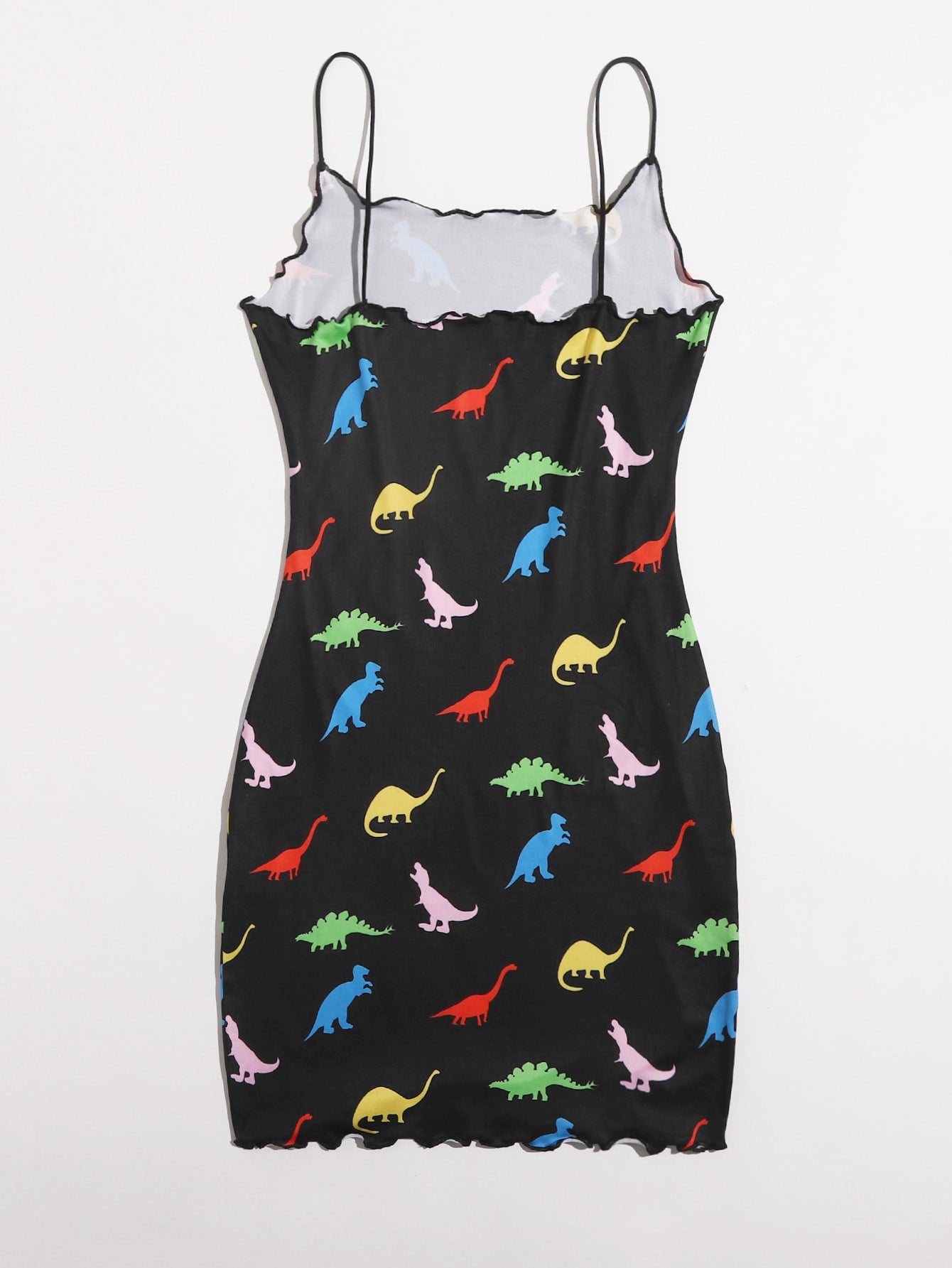 Allover Dinosaur Print Bodycon Dress