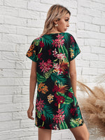 Tropical Print Dress