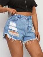 Plus Size Denim Shorts Suppliers