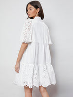 Puff Sleeve Schiffy Smock Dress Without Belt