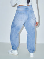 Plus High Waist Ripped Boyfriend Jeans