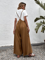 Solid Wide Leg Cami Jumpsuit