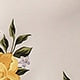 Floral Split Long Sleeve Round Neck Flared High Waist Long Dress