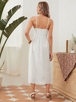 Single Breasted Pocket Front Cami Dress