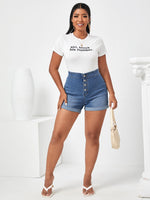 Plus Size Denim Shorts Wholesaler
