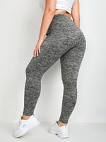 Plus Marled Knit Leggings