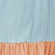 Colorblock Sleeveless Round Neck Flounce High Waist Long Dress