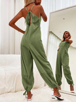 Knot Back & Hem Cami Jumpsuit
