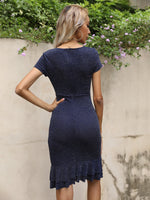 Twist Layered Hem Dress