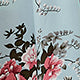 All Over Print Long Sleeve Stand Collar Flared High Waist Long Dress
