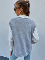 Marled Knit Sweater Vest