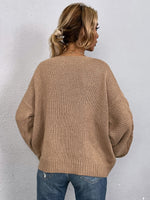 Batwing Sleeve Cable Knit Sweater