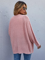 Cable Knit Open Front Cardigan
