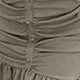 Plain Button Front Short Sleeve Off The Shoulder Flounce Natural Short Dress