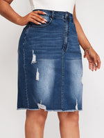 Plus Size Denim Skirts Wholesalers