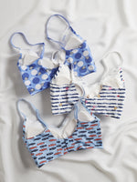 3pack Cartoon Graphic No Show Bra Set