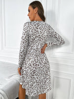 Allover Print Flare Hem Dress