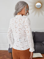 Solid Frill Schiffy Blouse