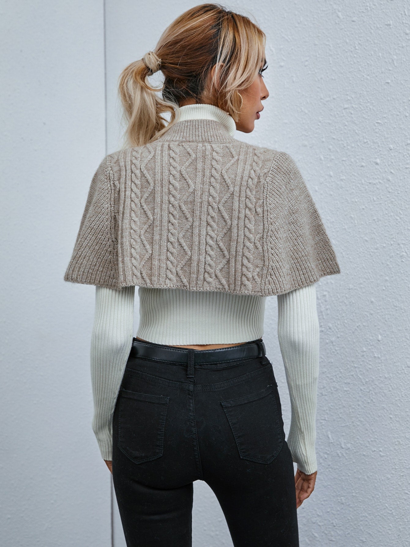 Cloak Sleeve Button Up Cardigan