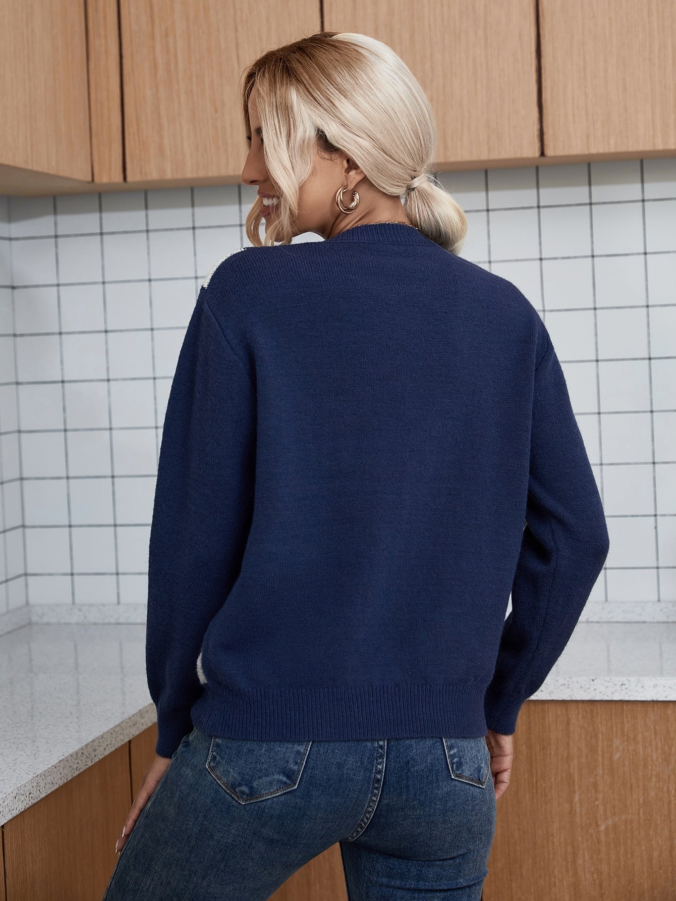 Argyle Pattern Sweater