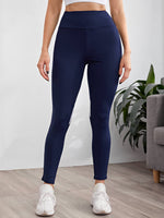 Contrast Panel Breathable Softness Sports Leggings