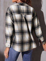 Plaid Flap Pocket Jacket