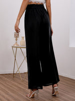 Paperbag Waist Belted Wide Leg Pants