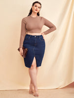 Plus Size Denim Skirts Producer