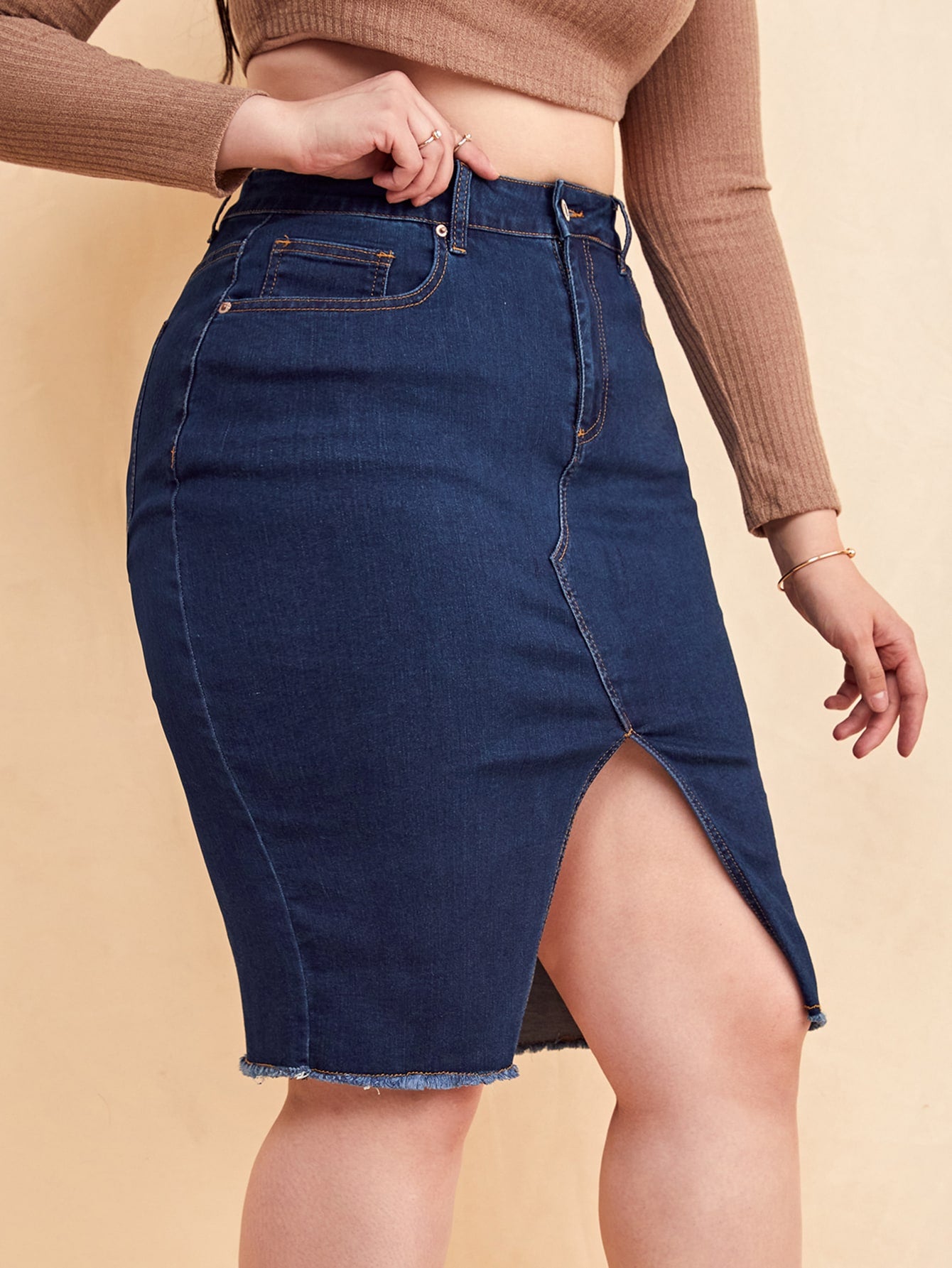 Plus Size Denim Skirts Manufacturer