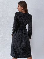 Polka Dot Print A-line Dress