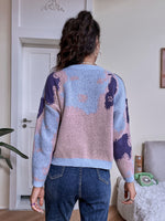 Drop Shoulder Tie Dye Sweater