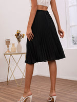 High Waist Pleated Skirt