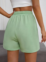 Drawstring Waist Pocket Track Shorts
