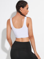 Breathable Scoop Neck Sports Bra