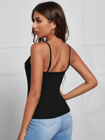 Contrast Guipure Lace Cami Top