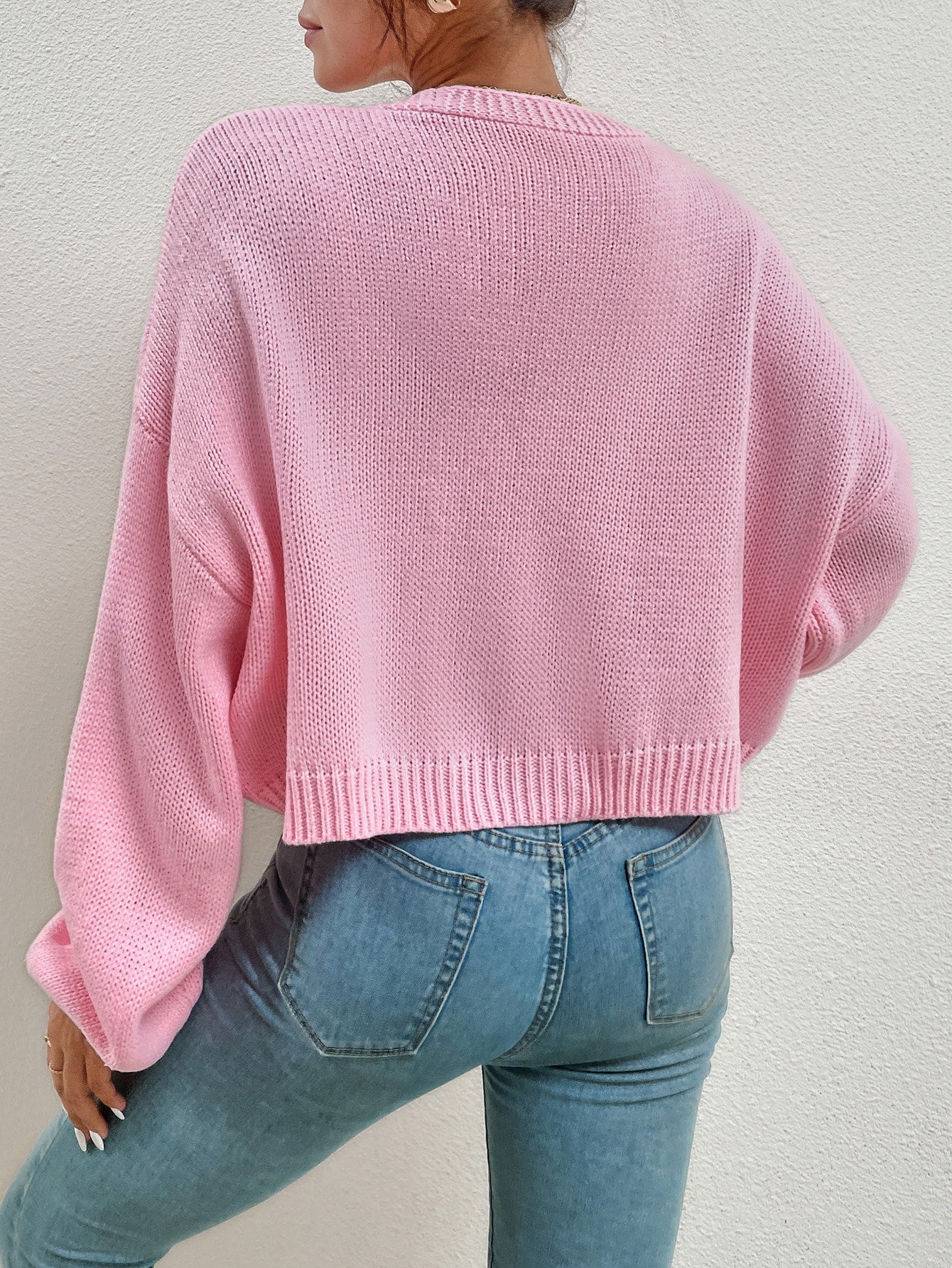 Stereo Strawberry Drop Shoulder Cardigan