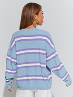Striped Drop Shoulder Sweater