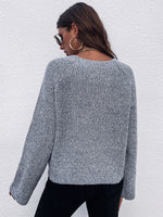 Solid Raglan Sleeve Sweater