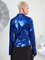 Tie Front Metallic Top