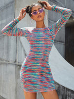 Space Dye Bodycon Dress