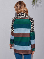 Colorblock Contrast Cheetah Tee