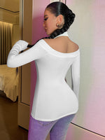 Solid Halter Cut Out Tee