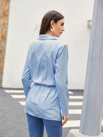 Button Through Longline Blouse Without Belt
