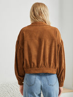 Drop Shoulder Flap Detail Jacket