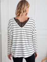 Striped Drop Shoulder Tee