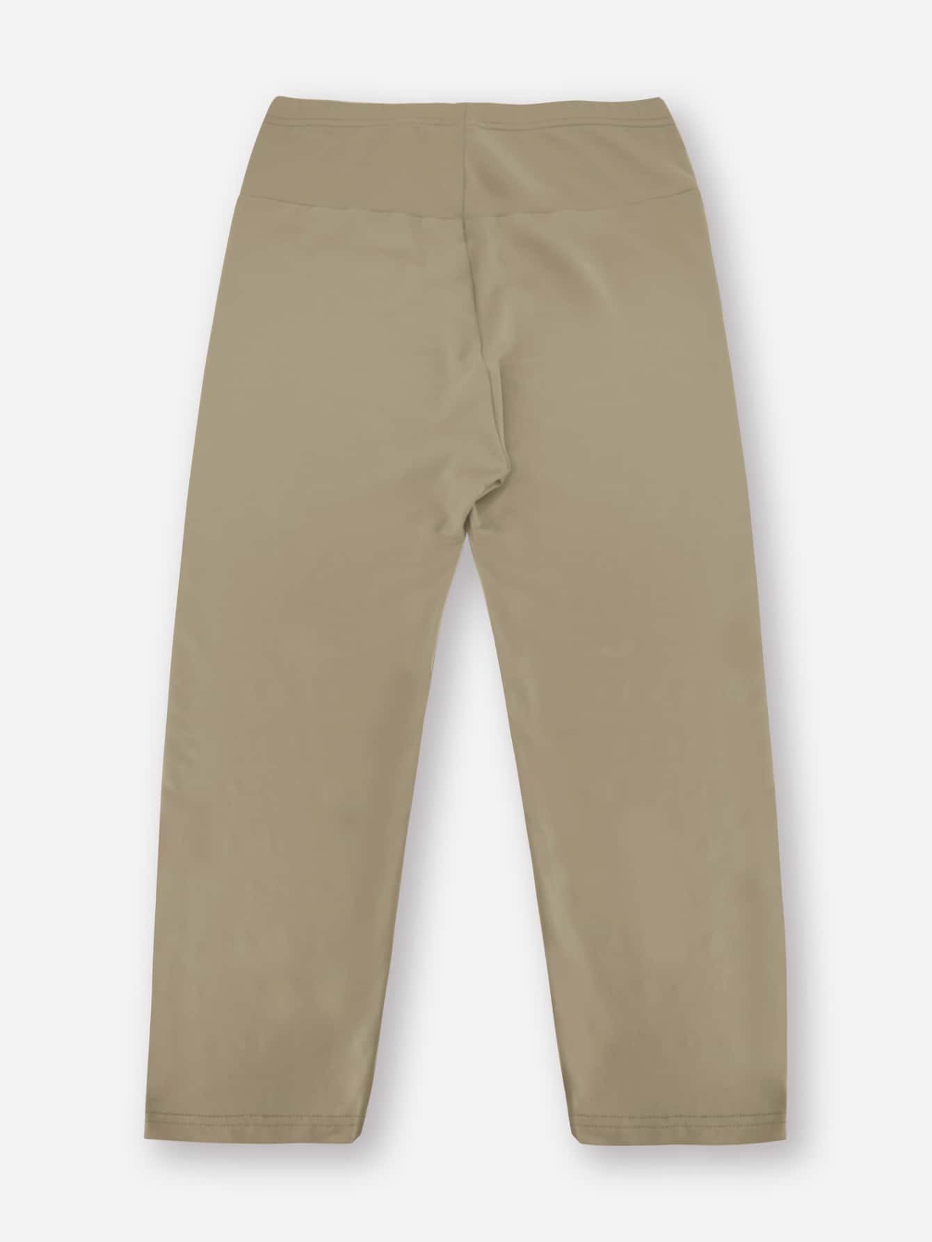Solid High Waist Capris Leggings